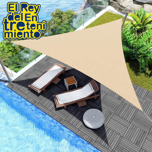 Lona Toldo Vela Triangular Filtro Uv 3,6m Sombra El Rey
