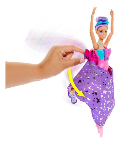 Barbie Fantasía Muñeca Bailarina Transformación Mágica