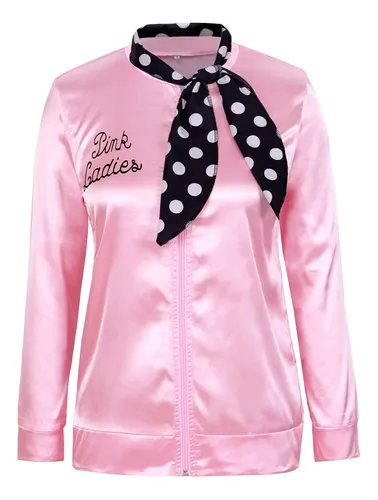 Pink satin ladies grease best sale