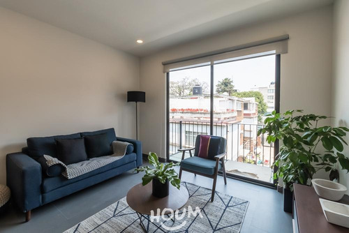 Imagen 1 de 18 de Departamento En Narvarte Oriente, Benito Juárez Con 1 Recámara, 60 M², Id: 39248