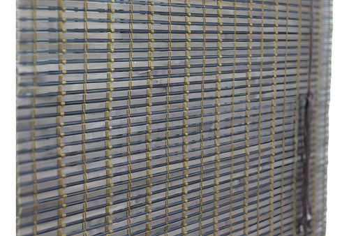 Top Flex Persiana Bambu Romana Marrom 80(L) X 220(A)cm Cortina Madeira Roman Shade C/ Bandô 0,80 x 2,20