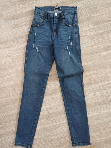 Pantalon De Jean Mujer Color Azul (Usado)