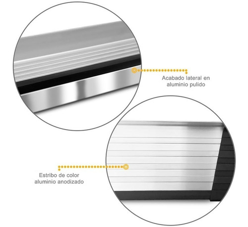Estribos Aluminio Pulido Bepo Brasil Hilux 2016 2019