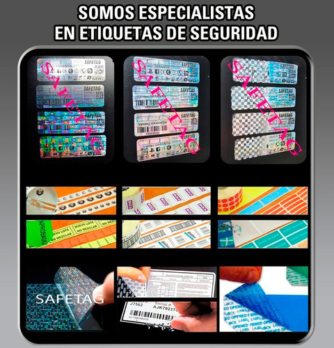 Etiquetas Seguridad Computacion Computadoras Faja Garantia