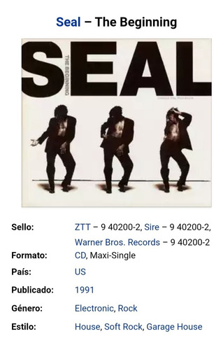 Seal The Beginning Cd Usa