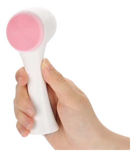 Cepillo Para Polvo De Limpieza Facial, Doble Cara Limpia Y E