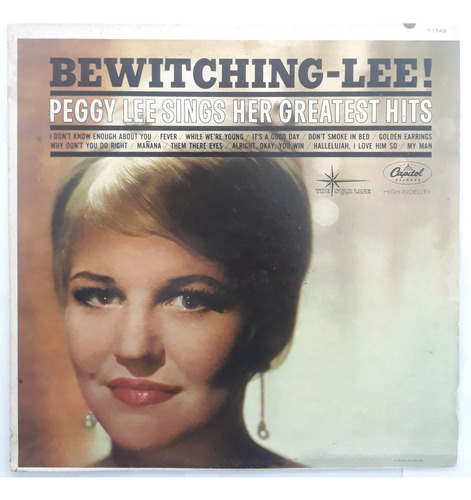 Lp Vinil (vg/+) Peggy Lee Bewitching Lee! 1a Ed Us 62 Mo
