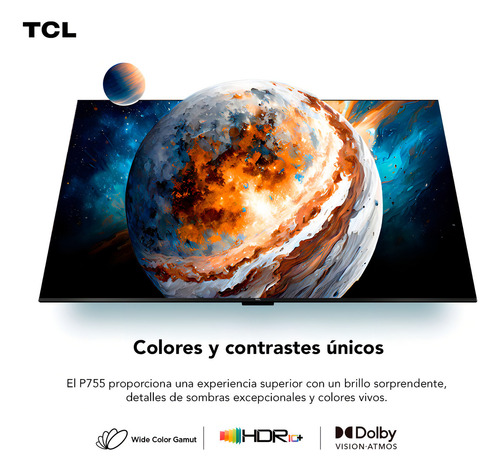 TV inteligente TCL 65 4K UHD 65P755