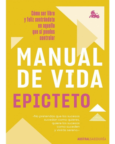 Libro Fisico Manual De Vida.  Epicteto