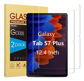 Mica De Vidrio Sparin 2pcs Para Galaxy Tab S7 Plus 12.4 T970