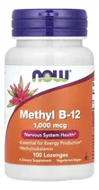 Comprar Vitamina B12 Metilcobalamina 1000mcg 100 Pastilha Now Methyl
