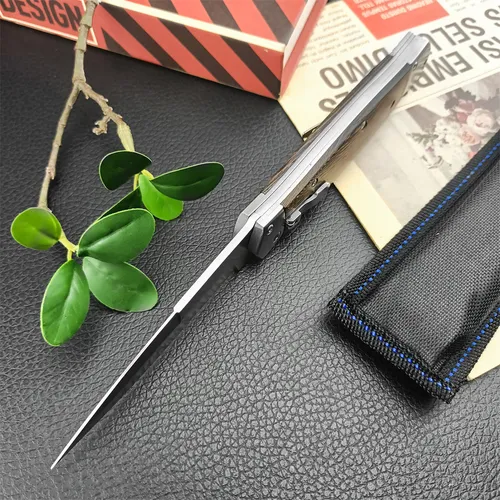 Cuchillo Stiletto Tactical Gear, Hoja Plegable Automática, C