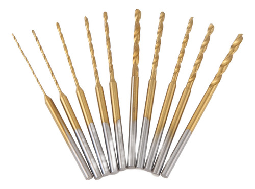 Juego De Brocas Micro-twist, 10 Brocas Pequeñas De 0,6 Mm A