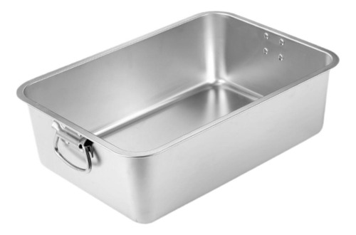 Caja De Arena Abierta De Acero Inoxidable Con Asas, Inodoro