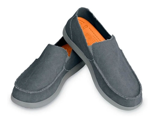 Imagen 3 de 5 de Zapatillas Crocs Santa Cruz Light Grey Charcoal (0133)