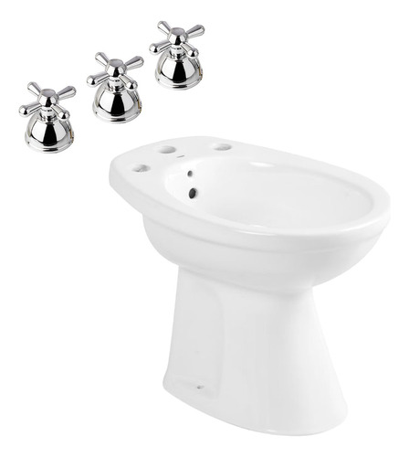 Juego Completo Bidet Roca Capea Italiana + Grifería Peirano