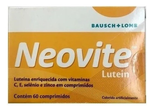 Neovite Lutein Vitamina C, E +selênio E Zinco C/ 60 Comp
