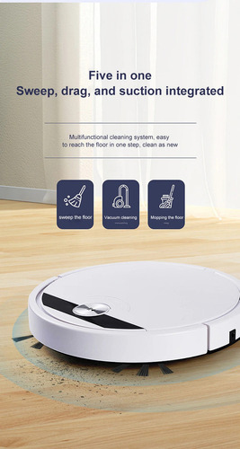 Yc Robot Aspirador Inteligente 3 En 1+control Remoto