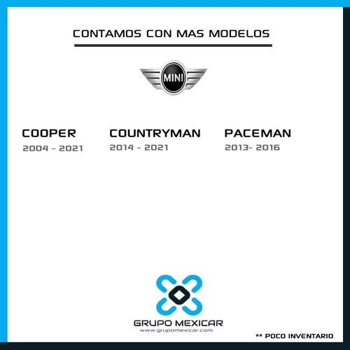 Imagen 2 de 3 de Mini Cooper Desarmo Partes Piezas Autopartes Mini Coper 2017