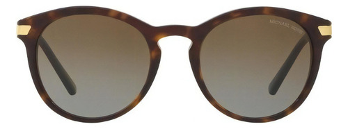 Gafas de sol polarizados Michael Kors Adrianna III con marco de plástico color havana, lente brown degradada - MK2023