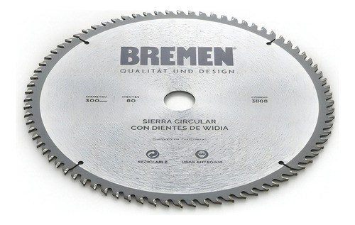 Disco Sierra Widia Para Madera 110 Mm Bremen 30d Trader