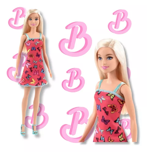 Boneca Barbie Fashion And Beauty Loira Vestido Roxo - Mattel - A