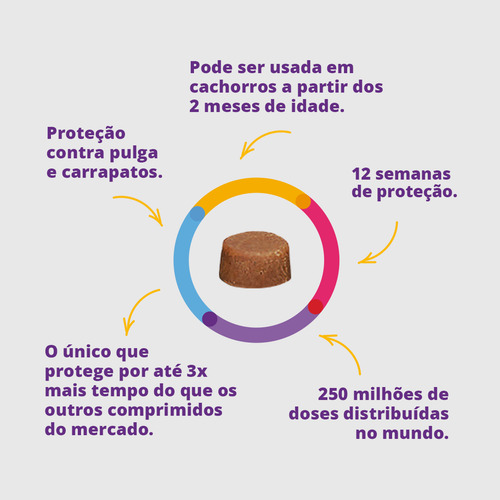 01 Bravecto Cães De 2 A 4kg E 01 Bravecto 4,5 A 10kg 250mg