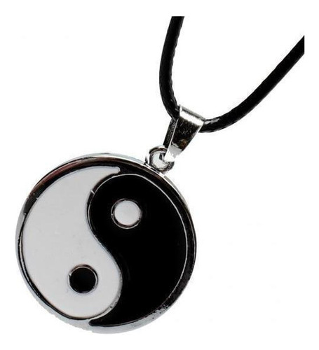 Collar Yin Yang Plata 2 Piezas