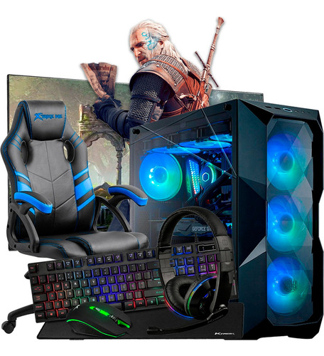 Pc Game Completo Core I7 Ssd 480 16gb Ram Gamer Cadeira Wifi