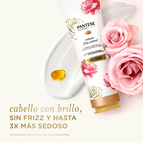 Acondicionador Nutrient Blend Frizz Control Pantene 235 Ml.