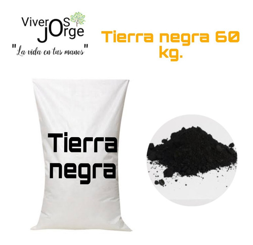 Tierra Negra 60 Kg. Para Plantas Y Jardín