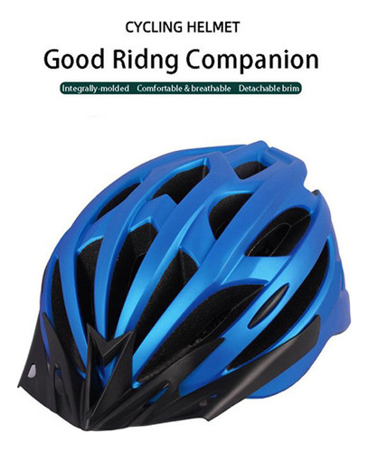 Casco De Bicicleta Mtb Unisex Con Luz Trasera Led