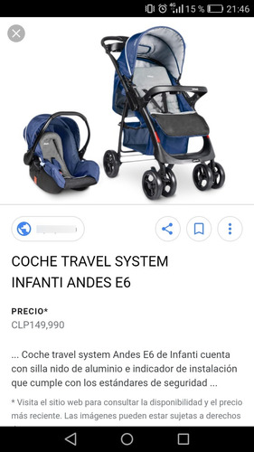 Coche Travel System Infanti