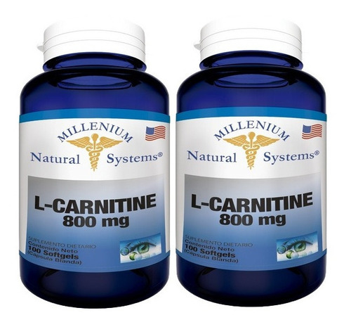 X2 L- Carnitine 800mg X100 Soft - Unidad a $1300