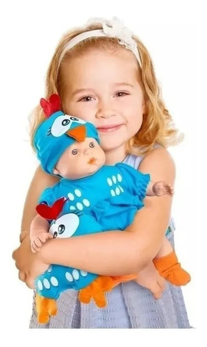 Imagem 4 de 6 de Boneca Bebê Galinha Pintadinha Mini Roma Brinquedos
