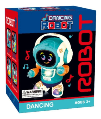 Juguete Robot Camina Sonido Luz Rotación Bailarín