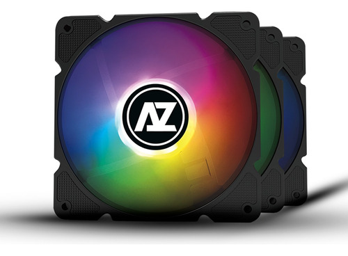 Kit 3 Ventiladores Rgb 120mm Pc Gamer Arz Aura Sync