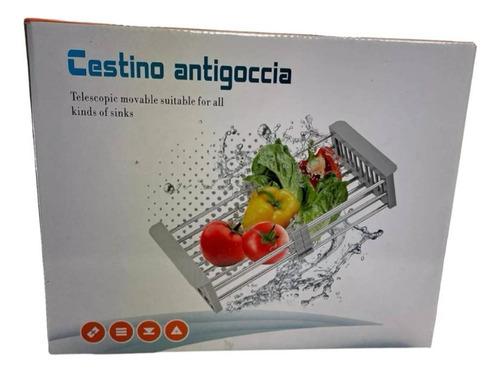 Colador Drenaje Sobre Fregadero Cesta De Acero Inoxidable