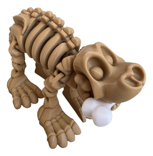 Perro Esqueleto Articulado Juguete Impresión 3d