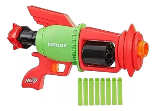 Lanzador Nerf X Roblox Spacelock Ray Tambor De 8 Dardos