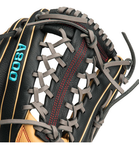 Guante Beisbol Wilson A800 Negro Crema 12.5 In Juvenil