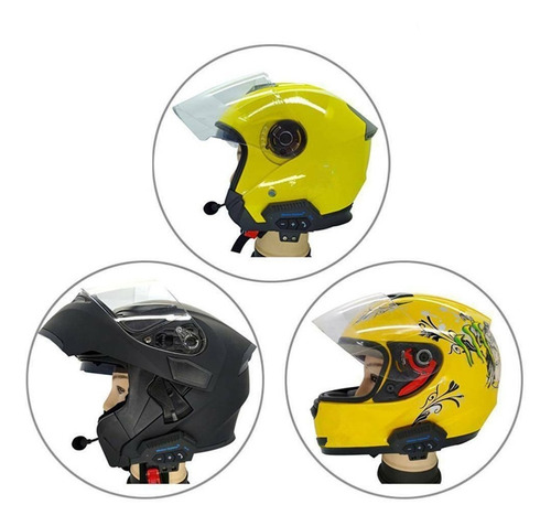 Imagen 4 de 10 de Auricular Manos Libres Casco Moto Bluetooth Batería 500mah