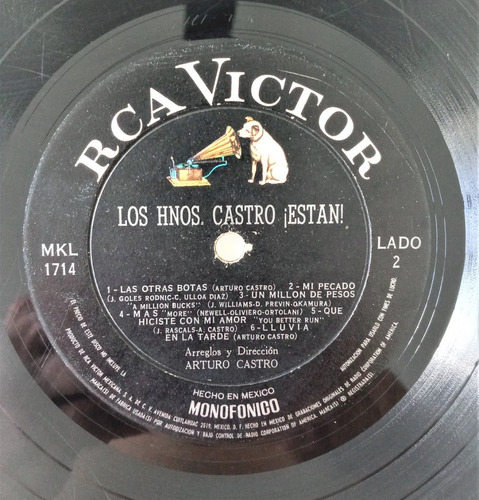 Los Hermanos Castro Lp Estan (Usado)