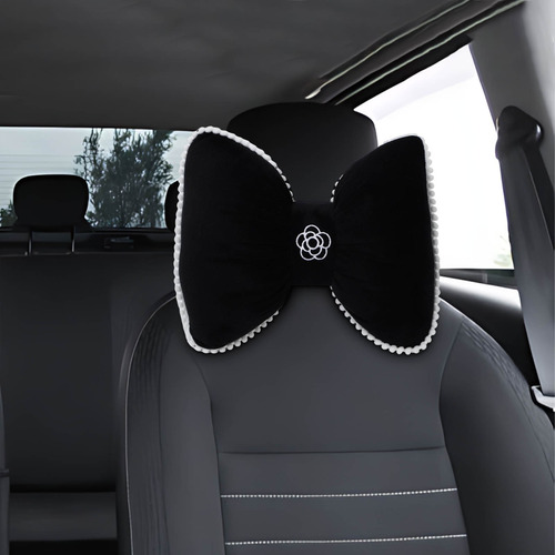 Almohada De Coche Camellia, Cálida Para Invierno, Cojín Para