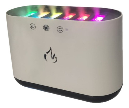 Humidificador Fuego Llama Difusor Ultrasónico 900ml Blanco