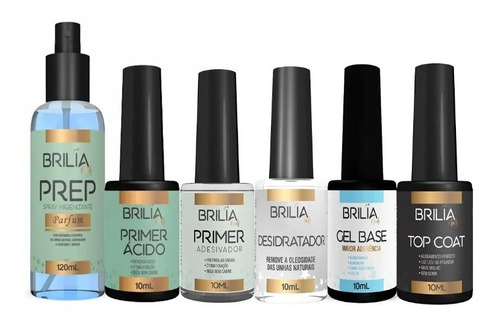 Brilia Nails Kit Manicure Preparação Alongamento De Unhas