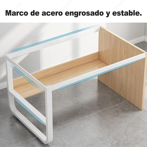 Escritorio C/ Cajones Estanteria P/ Libros Organizador 120cm