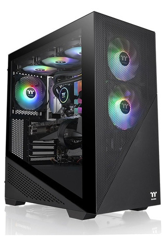 Chasis Thermaltake Divider 370 Tg Argb + 3 Ventiladores Argb