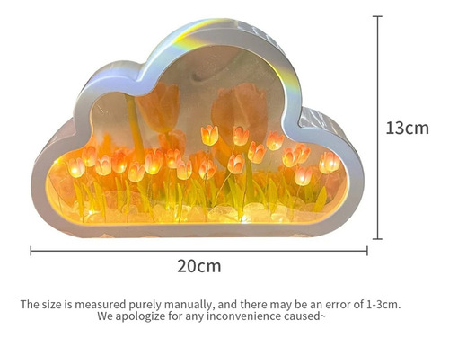 Luz Lámpara Noche Flor De Tulipanes De Nube Para Dormitorio