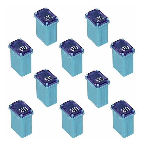 10 Pack 20 Amp Micro Cartridge Fuses Fmm Fuses Mcase Type Mi